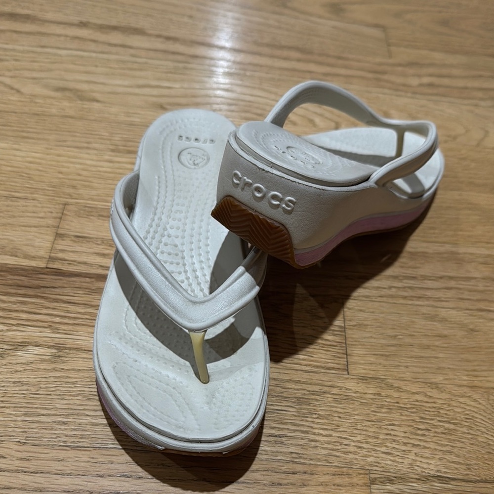 CROCS Wedge Flip Flops